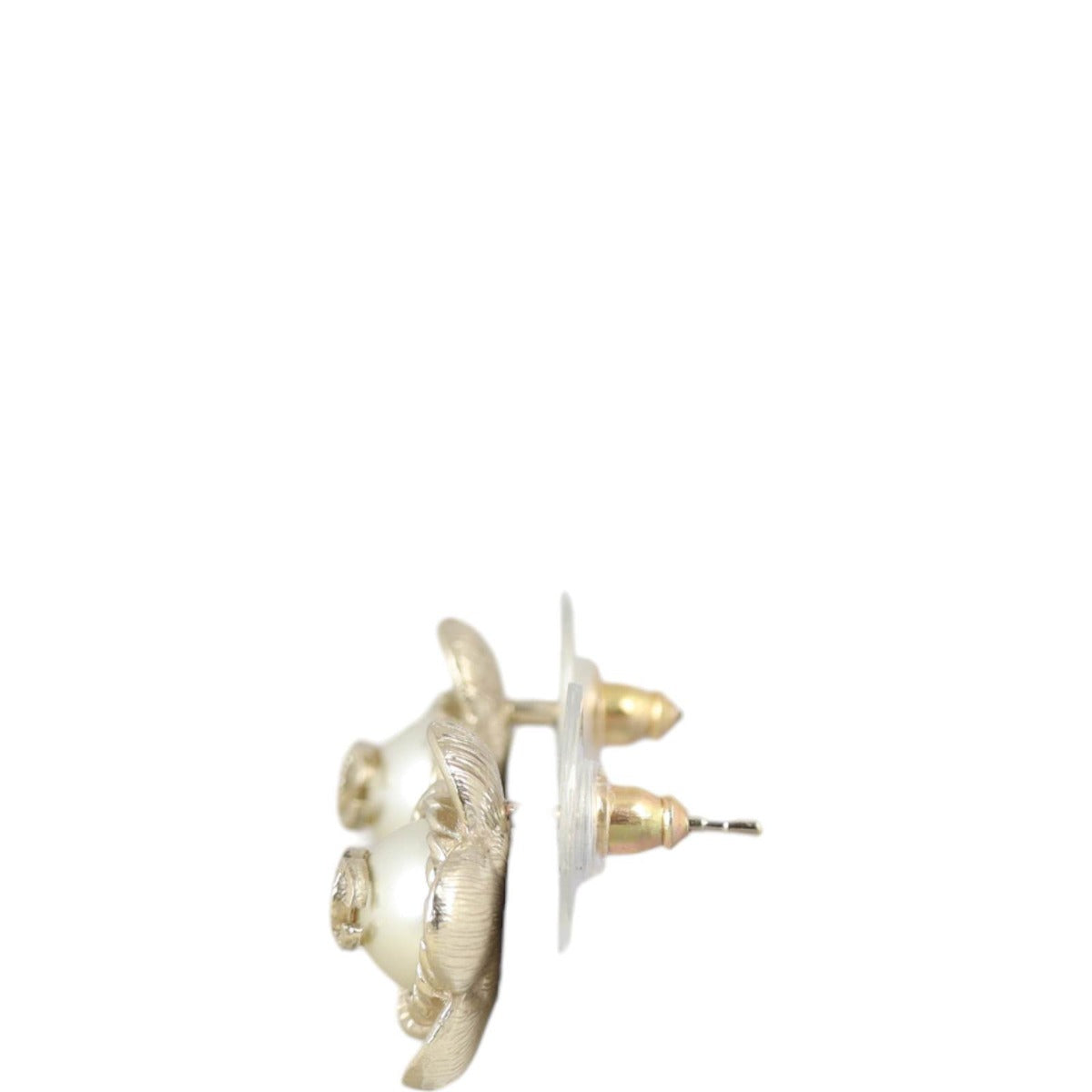 Chanel CC Flower Earrings