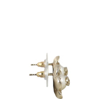 Chanel CC Flower Earrings