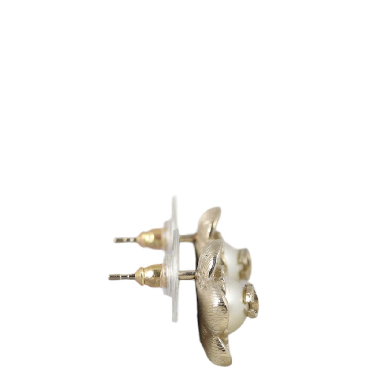 Chanel CC Flower Earrings