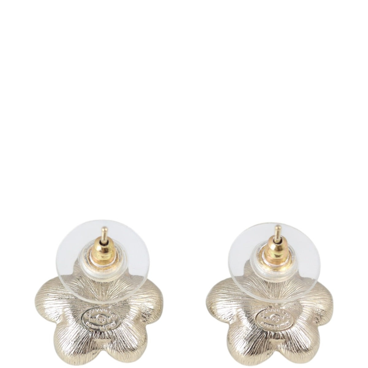 Chanel CC Flower Earrings