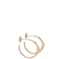 Louis Vuitton Idylle Blossom Diamond 18k Rose Gold Hoop Earrings Small