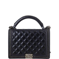 Chanel Boy Top Handle Paris-Rome Large