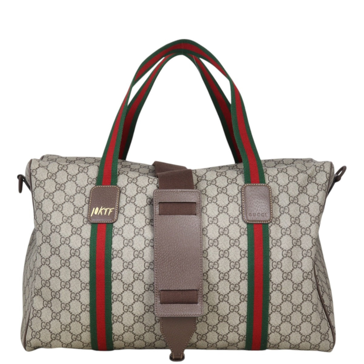 Gucci 10KTF GG Supreme Web Duffle Large