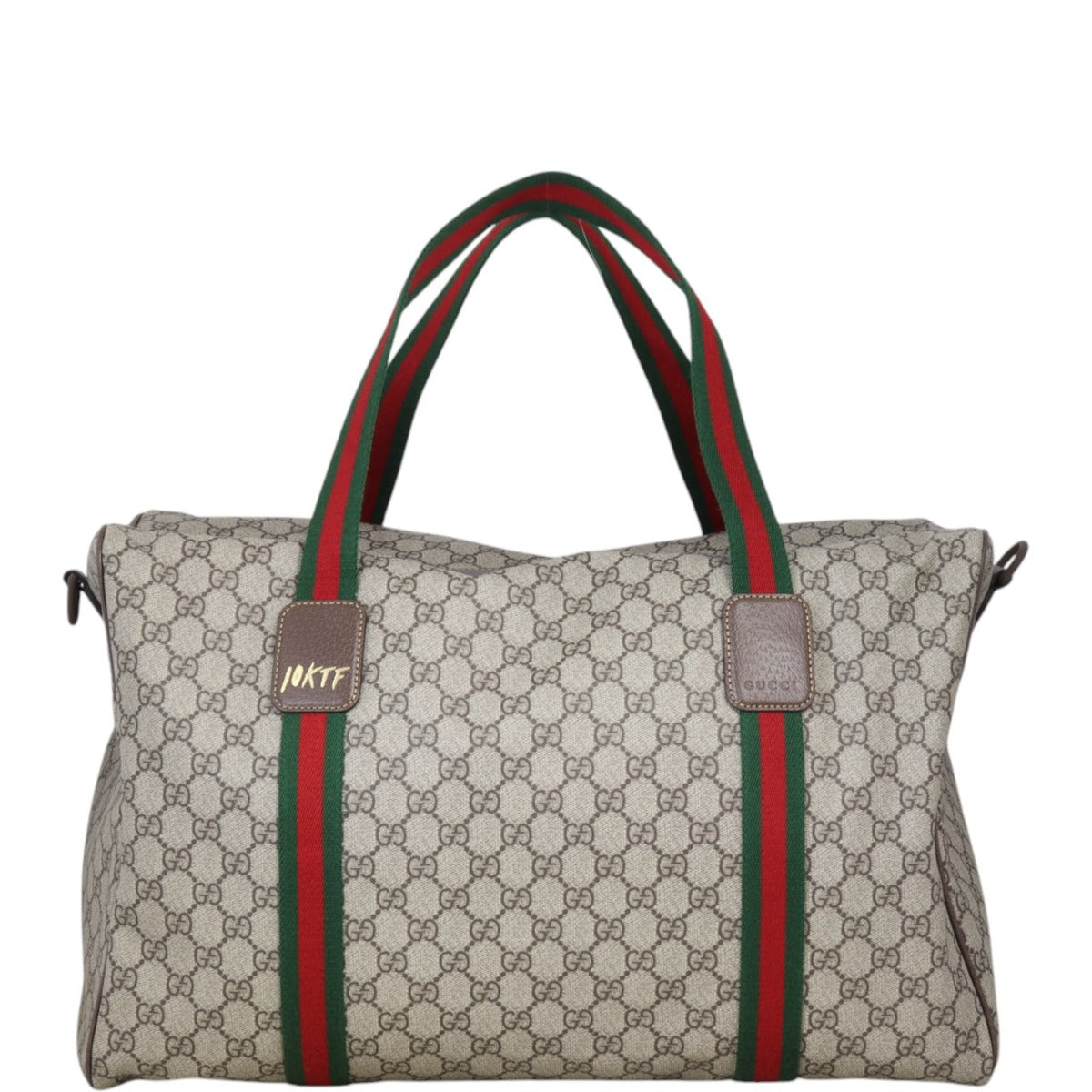 Gucci 10KTF GG Supreme Web Duffle Large
