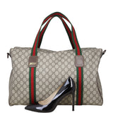 Gucci 10KTF GG Supreme Web Duffle Large