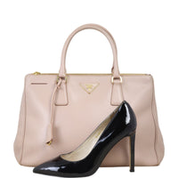 Prada Saffiano Lux Galleria Double Zip Tote Medium