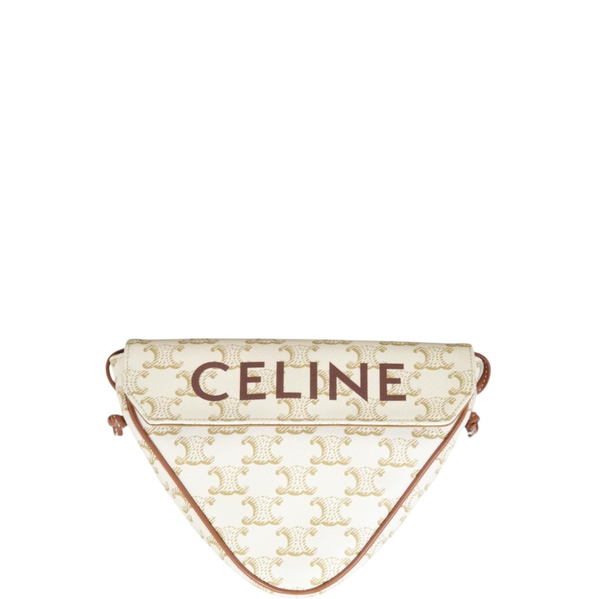 Celine Triomphe Triangle Crossbody Bag