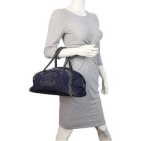 Chanel Denim Luxe Ligne Bowler