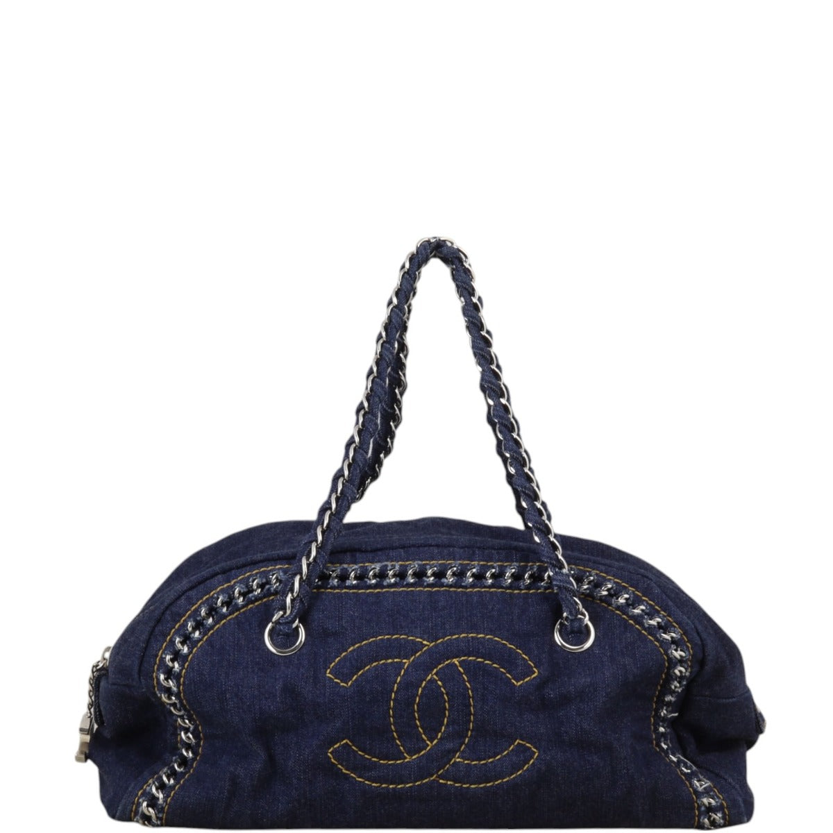 Chanel Denim Luxe Ligne Bowler