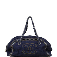 Chanel Denim Luxe Ligne Bowler