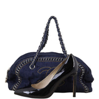 Chanel Denim Luxe Ligne Bowler