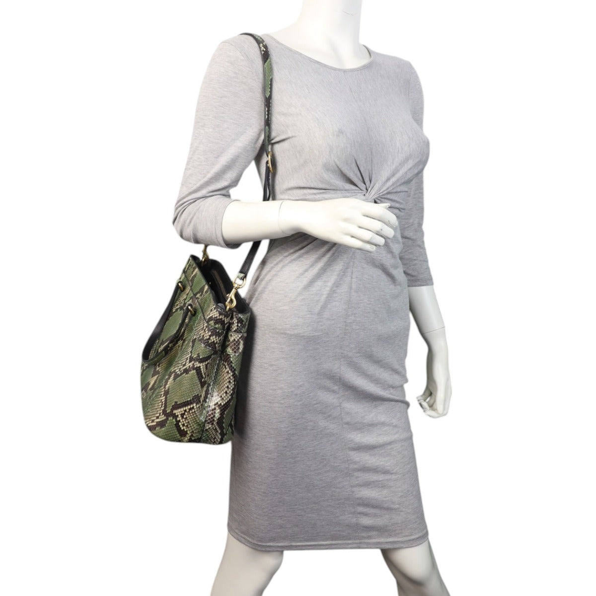 Gucci Bright Bit Tote Python