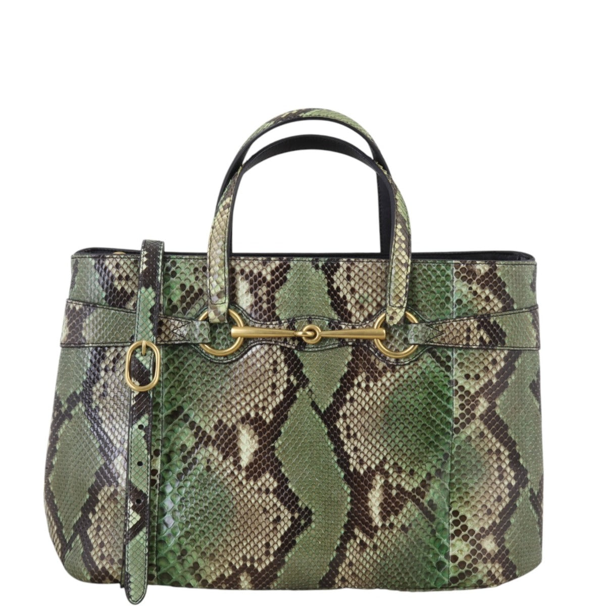 Gucci Bright Bit Tote Python