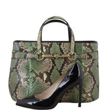 Gucci Bright Bit Tote Python