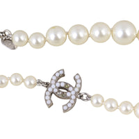 Chanel CC Pearl Long Necklace