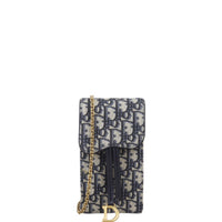 Dior Vertical Saddle Pouch Oblique