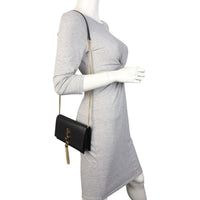 Saint Laurent Kate Tassel Chain Wallet