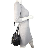 Prada Duet Leather Bucket Bag