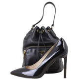 Prada Duet Leather Bucket Bag