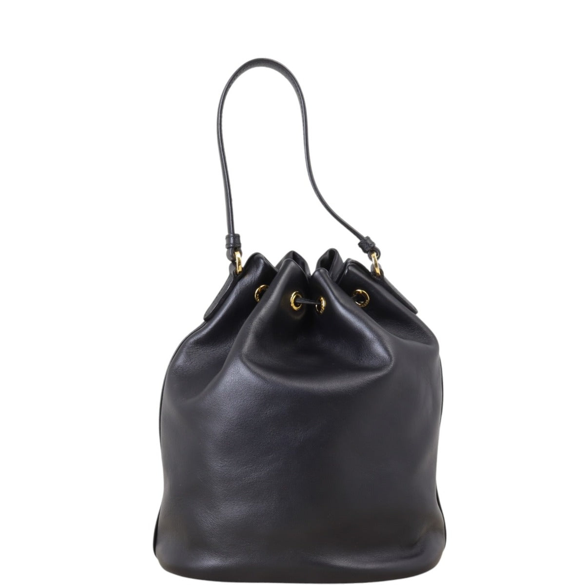 Prada Duet Leather Bucket Bag