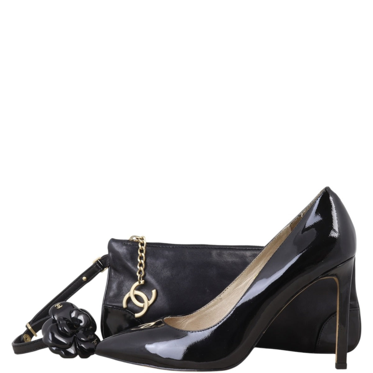 Chanel Camellia Wristlet Pouch