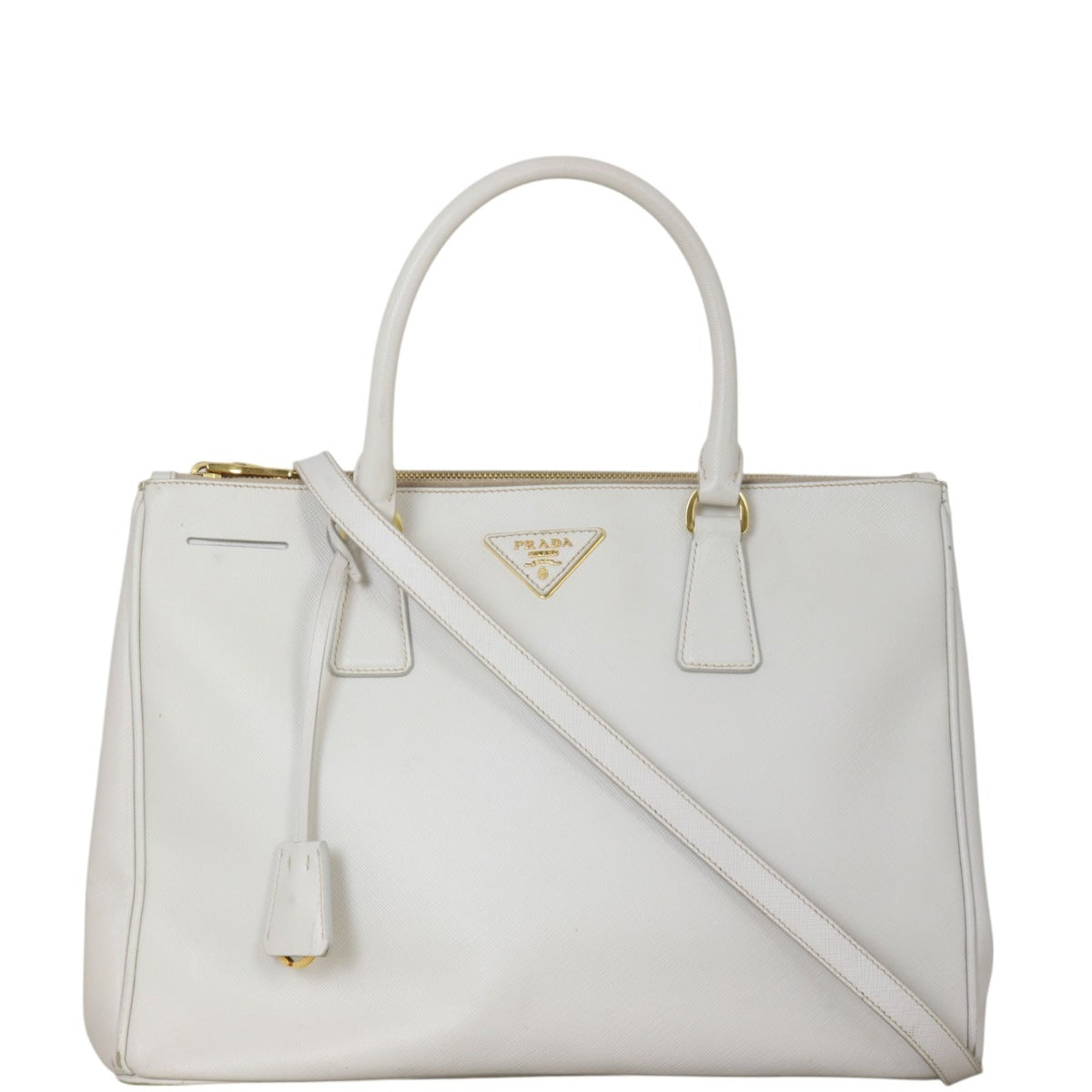 Prada Saffiano Lux Galleria Double Zip Tote Medium