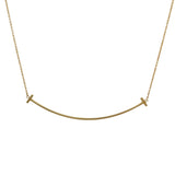 Tiffany & Co T Smile Pendant Large 18k Yellow Gold