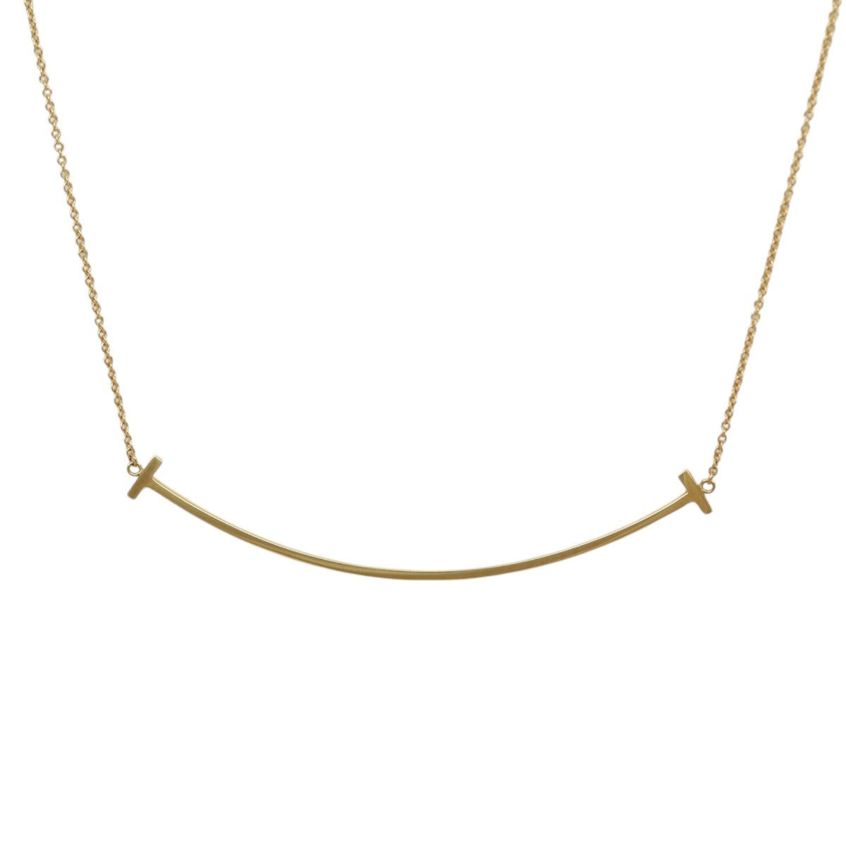 Tiffany & Co T Smile Pendant Large 18k Yellow Gold