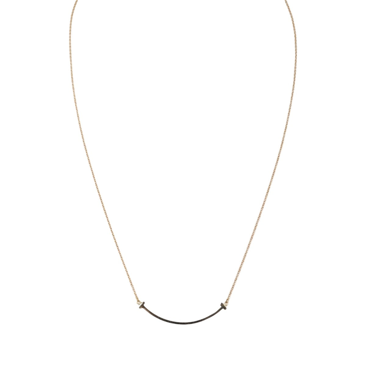 Tiffany & Co T Smile Pendant Small 18k Rose Gold