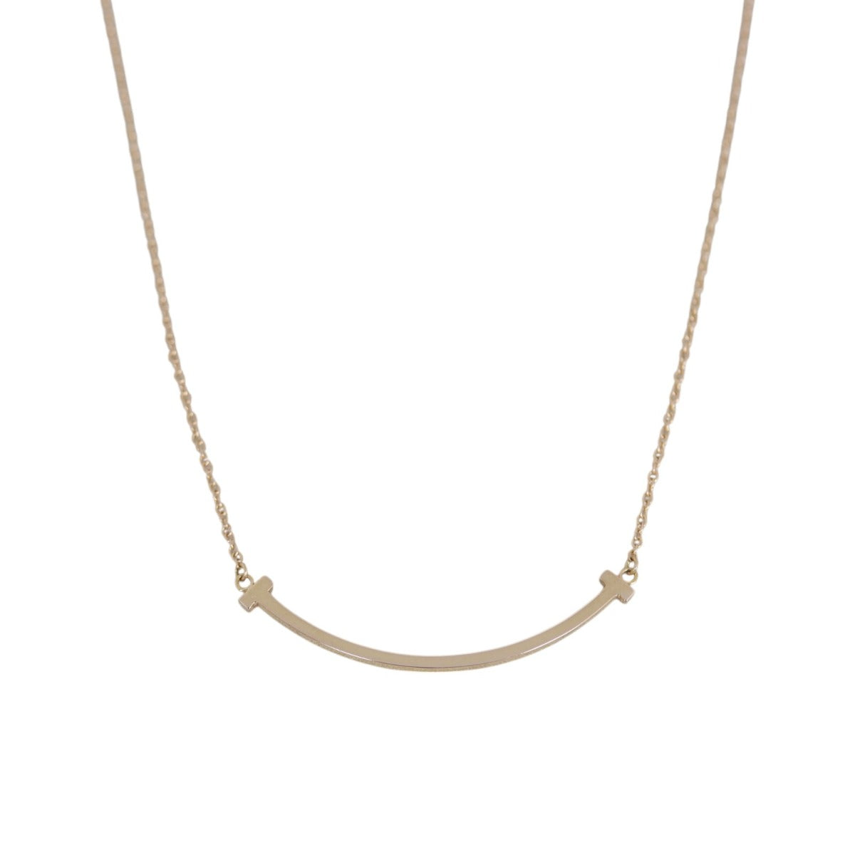 Tiffany & Co T Smile Pendant Small 18k Rose Gold