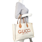 Gucci Logo Canvas Tote