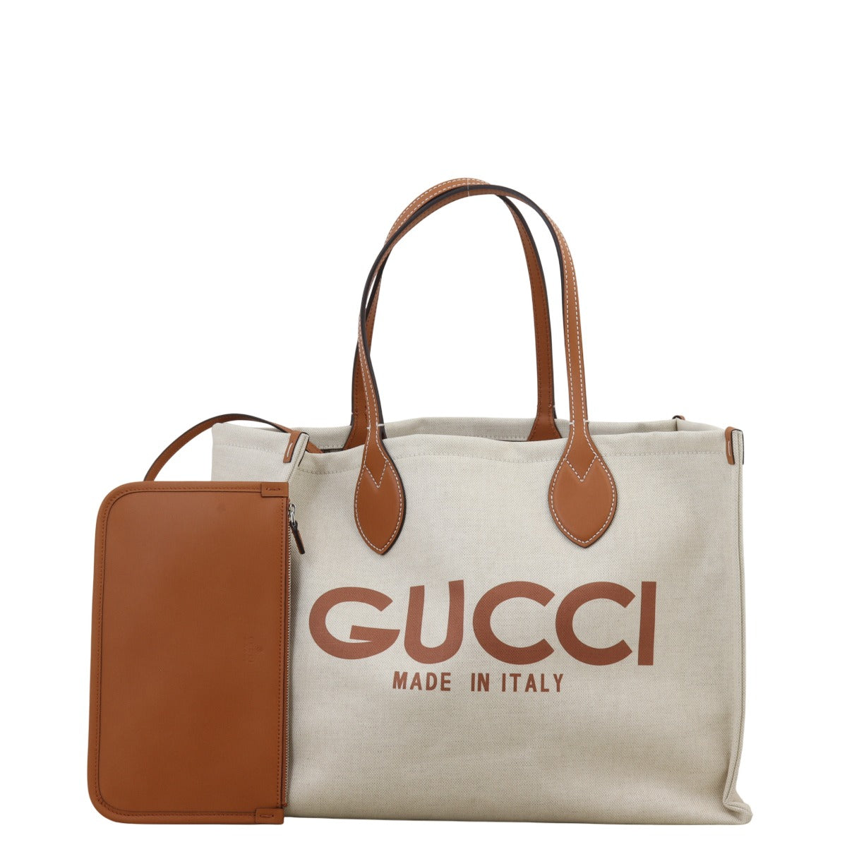 Gucci Logo Canvas Tote