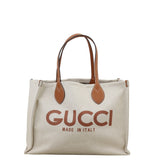 Gucci Logo Canvas Tote