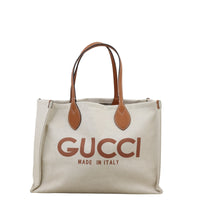 Gucci Logo Canvas Tote
