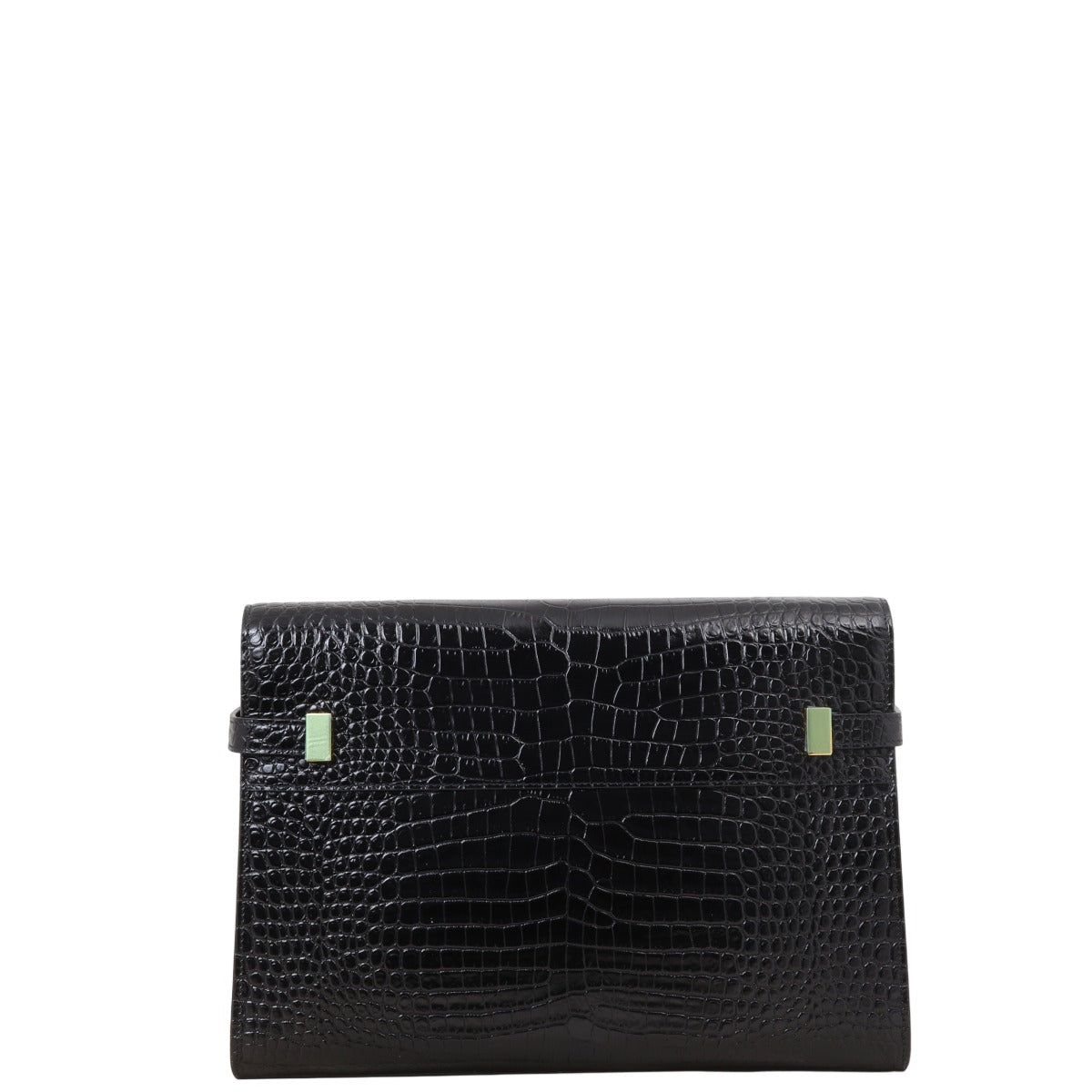 Saint Laurent Manhattan Shoulder Bag Medium Croc Embossed