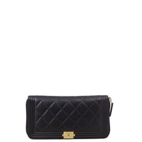 Chanel Boy Long Zipped Wallet