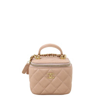 Chanel Top Handle Vanity Case Chain Bag Mini