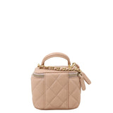 Chanel Top Handle Vanity Case Chain Bag Mini