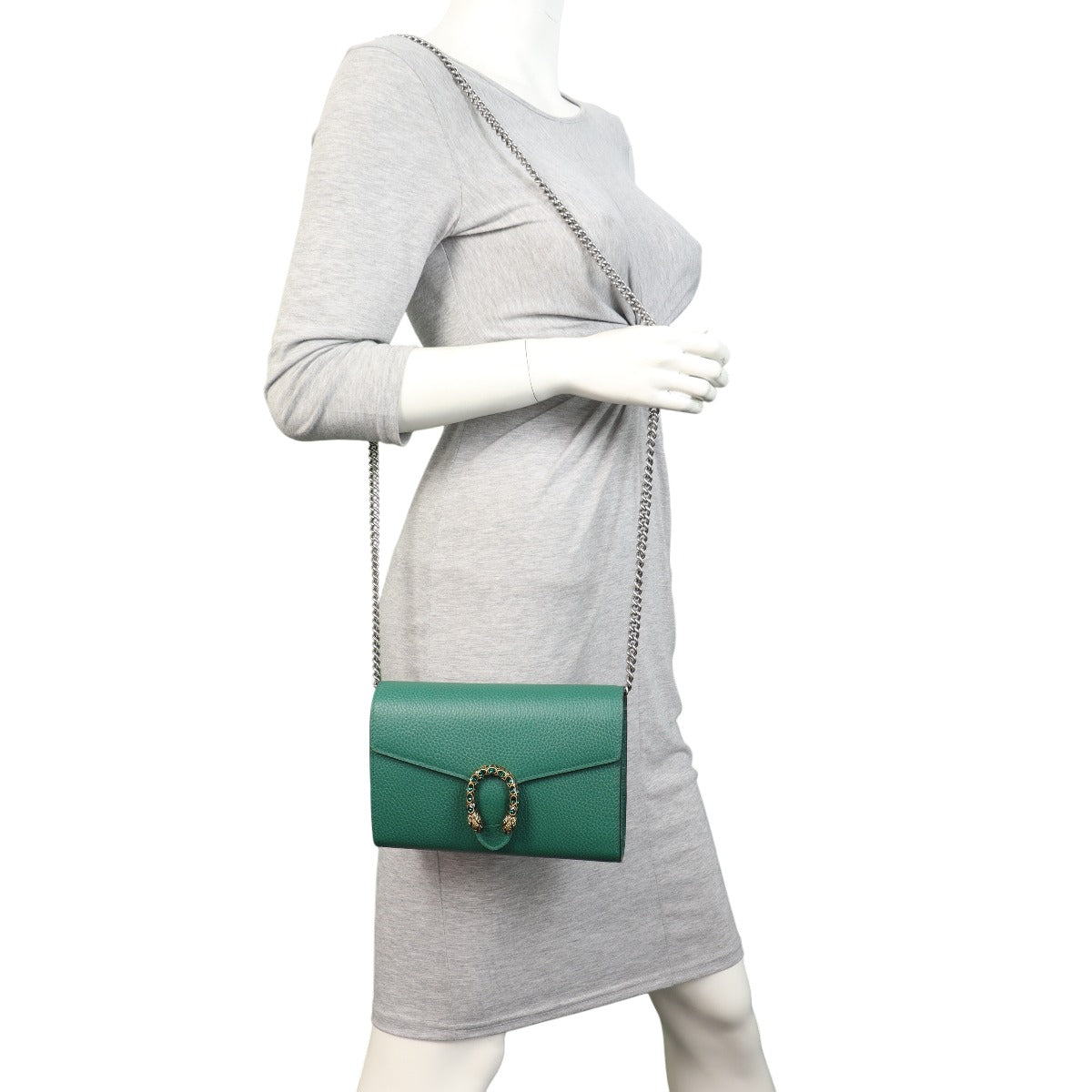 Gucci Dionysus Mini Leather Chain Wallet