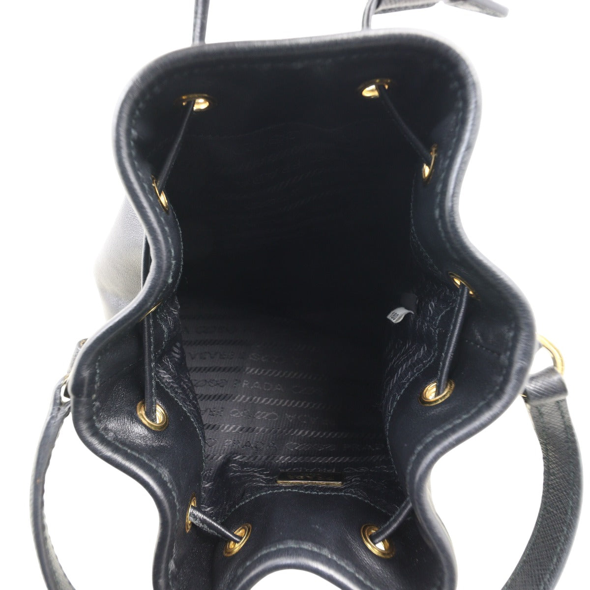 Prada Duet Leather Bucket Bag