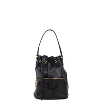 Prada Duet Leather Bucket Bag