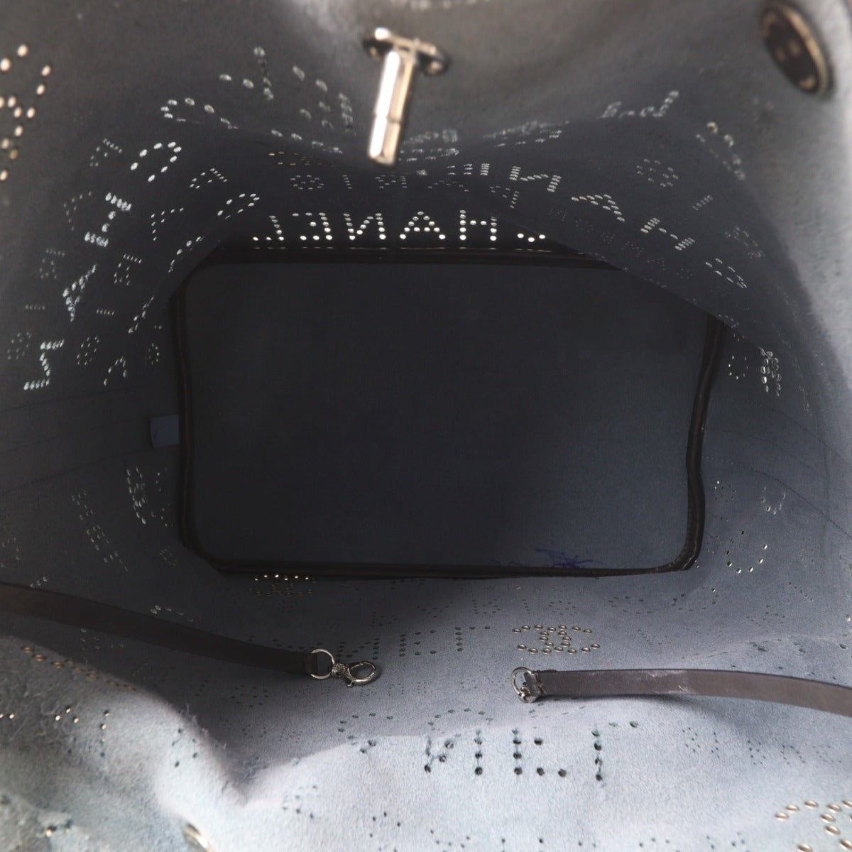 Chanel Eyelet Shopping Tote