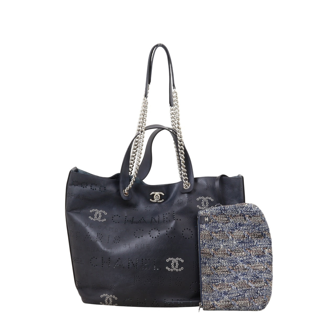 Chanel Eyelet Shopping Tote