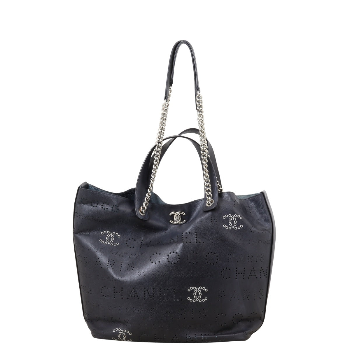 Chanel Eyelet Shopping Tote