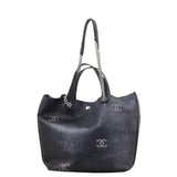 Chanel Eyelet Shopping Tote