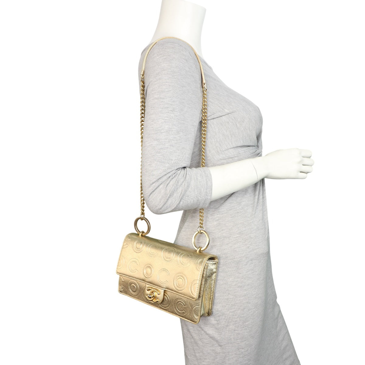 Chanel Coco Embossed Flap Bag