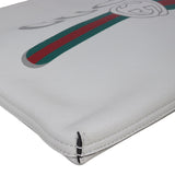 Gucci Logo Print Leather Pouch