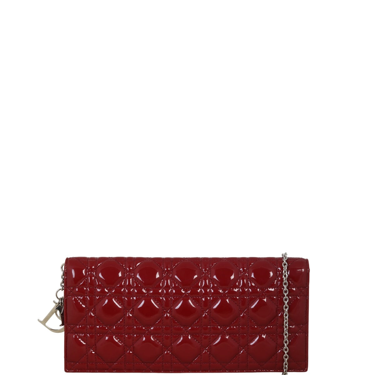 Dior Lady Dior Patent Cannage Pouch