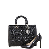 Dior Lady Dior Large Patent