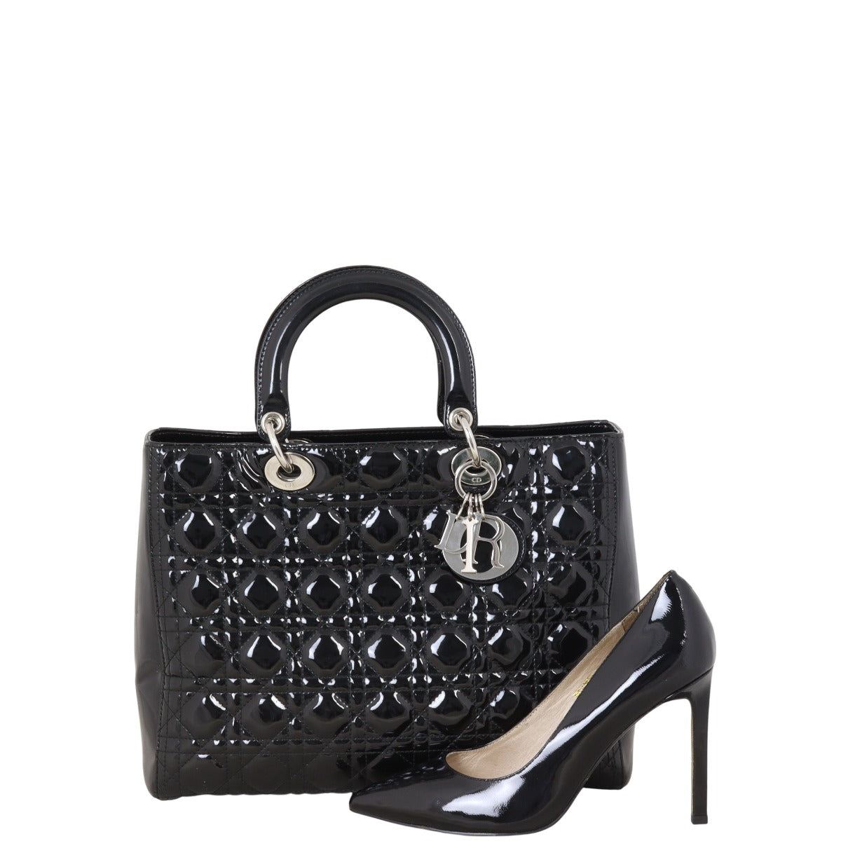 Dior Lady Dior Large Patent